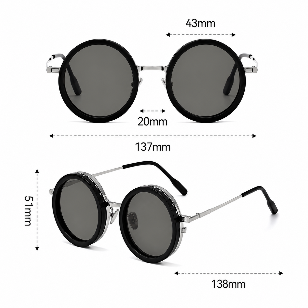 Shady Vision - Óculos de sol com Escurecimento Ajustável e Armação para Lentes de Grau